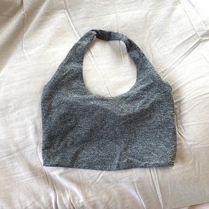 Grey Halter Tank/Sports Bra. Size: M
